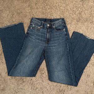 Aeropostale dark wash high rise wide leg size 2R